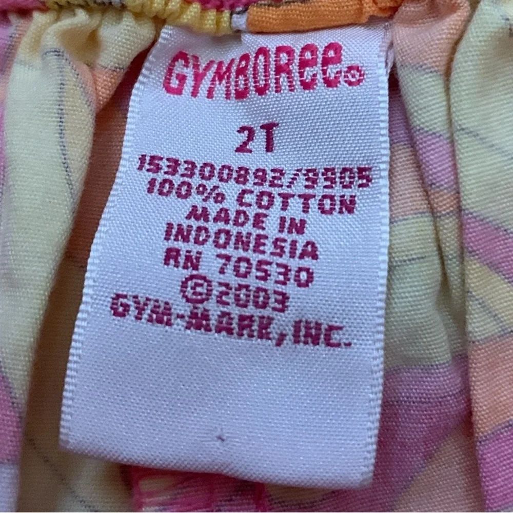 Vintage Gymboree Sunshine Daydreams Daisy Floral Capri Pants Size 2T Pink